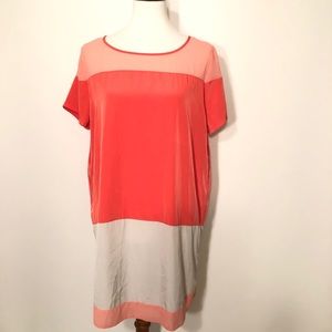 Express Orange Pink Shift Dress. Size M